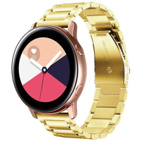 HKM-556371 Stainless Steel Three-Bead Watch Strap for Samsung Galaxy Watch Active - Multiple Colors Available
