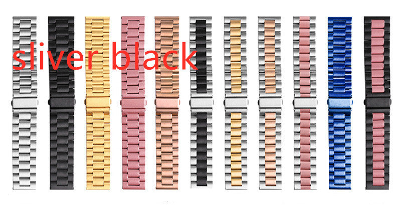HKM-556371 Stainless Steel Three-Bead Watch Strap for Samsung Galaxy Watch Active - Multiple Colors Available