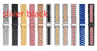 HKM-556371 Stainless Steel Three-Bead Watch Strap for Samsung Galaxy Watch Active - Multiple Colors Available