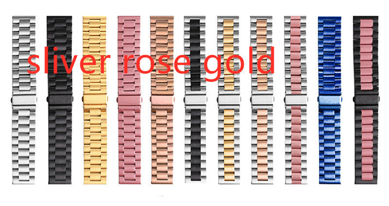 HKM-556371 Stainless Steel Three-Bead Watch Strap for Samsung Galaxy Watch Active - Multiple Colors Available