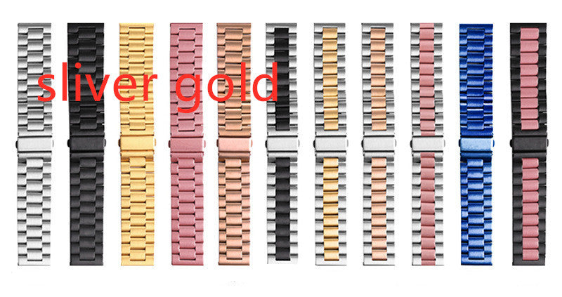 HKM-556371 Stainless Steel Three-Bead Watch Strap for Samsung Galaxy Watch Active - Multiple Colors Available