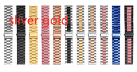HKM-556371 Stainless Steel Three-Bead Watch Strap for Samsung Galaxy Watch Active - Multiple Colors Available