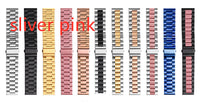 HKM-556371 Stainless Steel Three-Bead Watch Strap for Samsung Galaxy Watch Active - Multiple Colors Available