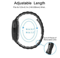 HKM-556371 Stainless Steel Three-Bead Watch Strap for Samsung Galaxy Watch Active - Multiple Colors Available