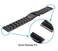 HKM-556371 Stainless Steel Three-Bead Watch Strap for Samsung Galaxy Watch Active - Multiple Colors Available