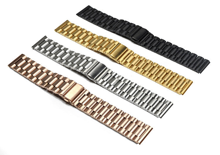 HKM-556371 Stainless Steel Three-Bead Watch Strap for Samsung Galaxy Watch Active - Multiple Colors Available