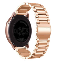 HKM-556371 Stainless Steel Three-Bead Watch Strap for Samsung Galaxy Watch Active - Multiple Colors Available
