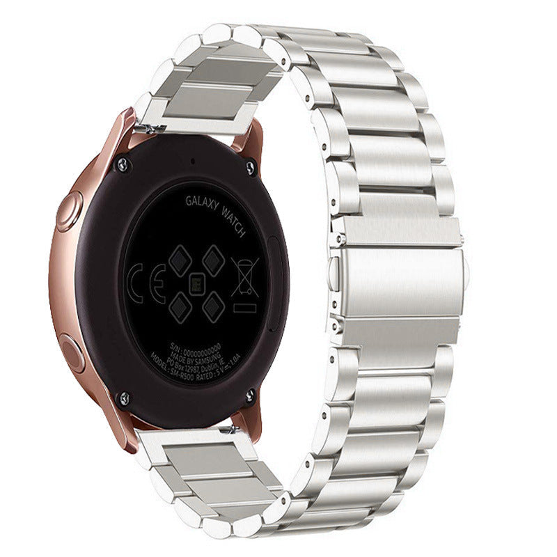 HKM-556371 Stainless Steel Three-Bead Watch Strap for Samsung Galaxy Watch Active - Multiple Colors Available