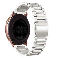 HKM-556371 Stainless Steel Three-Bead Watch Strap for Samsung Galaxy Watch Active - Multiple Colors Available
