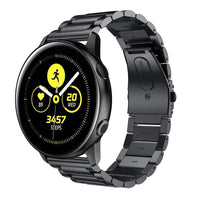 HKM-556371 Stainless Steel Three-Bead Watch Strap for Samsung Galaxy Watch Active - Multiple Colors Available