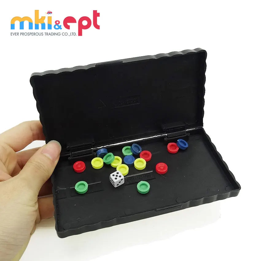 HKM-556499 Folding Ludo & Chess Board Game Set for Kids – Fun Plastic Educational Toy