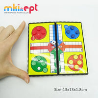 HKM-556499 Folding Ludo & Chess Board Game Set for Kids – Fun Plastic Educational Toy