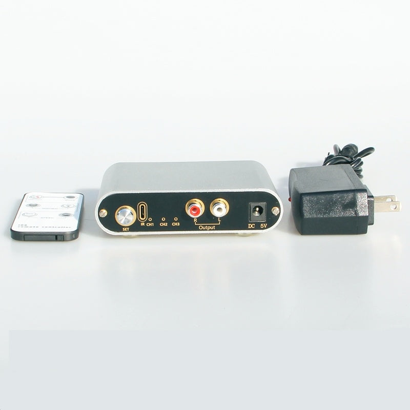HKM-556563 Audio Source Switch with Infrared Remote Control and Power-Off Memory Function
