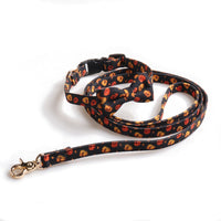 HKM-556563 Halloween Pet Collar with Bowknot - Pumpkin & Ghost Patterns, Scalable Options