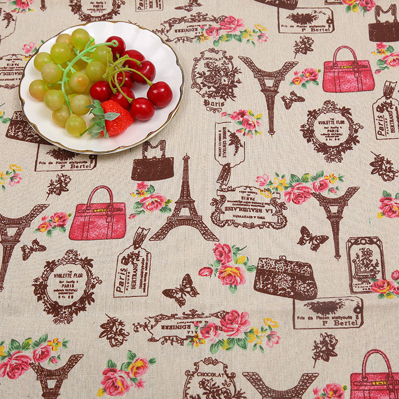 HKM-556691 Thickened Printed Cotton and Linen Storage Fabric for Home Décor and Accessories