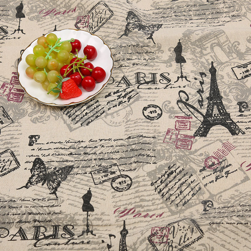 HKM-556691 Thickened Printed Cotton and Linen Storage Fabric for Home Décor and Accessories