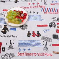 HKM-556691 Thickened Printed Cotton and Linen Storage Fabric for Home Décor and Accessories
