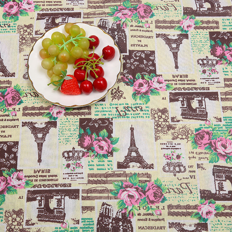 HKM-556691 Thickened Printed Cotton and Linen Storage Fabric for Home Décor and Accessories