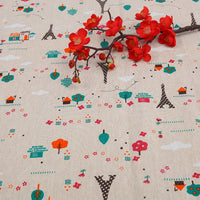 HKM-556691 Thickened Printed Cotton and Linen Storage Fabric for Home Décor and Accessories