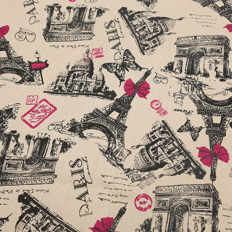 HKM-556691 Thickened Printed Cotton and Linen Storage Fabric for Home Décor and Accessories