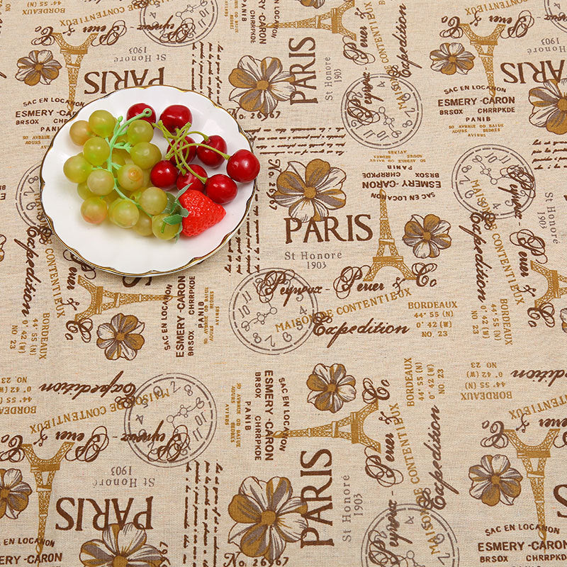 HKM-556691 Thickened Printed Cotton and Linen Storage Fabric for Home Décor and Accessories