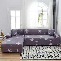 HKM-556755 Geometric Stretch Sofa Cover for Modular Furniture - All-Inclusive Polyester Fabric Set in Multiple Colors