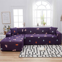 HKM-556755 Geometric Stretch Sofa Cover for Modular Furniture - All-Inclusive Polyester Fabric Set in Multiple Colors