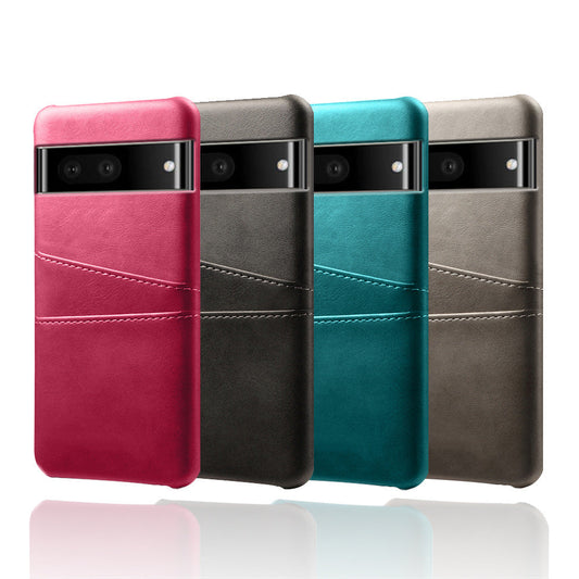 HKM-556947 Calf Pattern Leather Phone Case for Google Pixel 7 – Multiple Colors Available