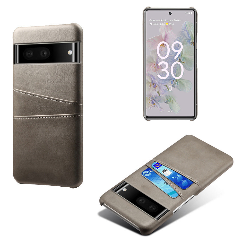 HKM-556947 Calf Pattern Leather Phone Case for Google Pixel 7 – Multiple Colors Available