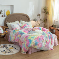 HKM-557011 Double-Sided Flannel Quilt Cover Set with Pillowcases in Various Sizes