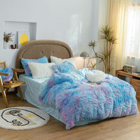 HKM-557011 Double-Sided Flannel Quilt Cover Set with Pillowcases in Various Sizes