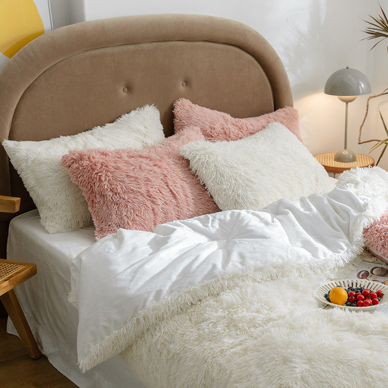 HKM-557011 Double-Sided Flannel Quilt Cover Set with Pillowcases in Various Sizes
