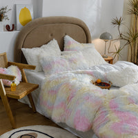 HKM-557011 Double-Sided Flannel Quilt Cover Set with Pillowcases in Various Sizes