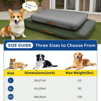 HKM-557139 Inflatable Waterproof Dog Bed with Non-slip Base and Easy Clean Oxford Fabric for Summer Travel