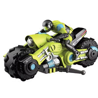 HKM-557267 Remote Control Drift Motorcycle, 1/10 Scale Electric Stunt Bike with 360° Rotation for Kids