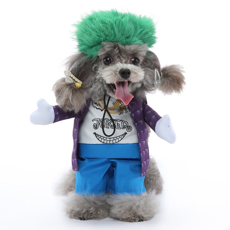HKM-557459 Cartoon-Inspired Upright Puppy Clothes in Various Colors and Sizes