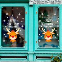 HKM-557459 Festive Christmas Window Stickers for Holiday Decorating