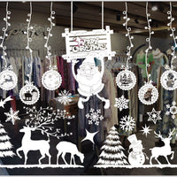 HKM-557459 Festive Christmas Window Stickers for Holiday Decorating