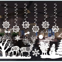 HKM-557459 Festive Christmas Window Stickers for Holiday Decorating