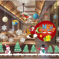 HKM-557459 Festive Christmas Window Stickers for Holiday Decorating