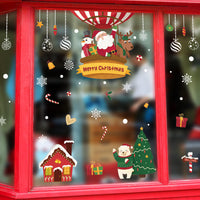 HKM-557459 Festive Christmas Window Stickers for Holiday Decorating