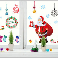 HKM-557459 Festive Christmas Window Stickers for Holiday Decorating