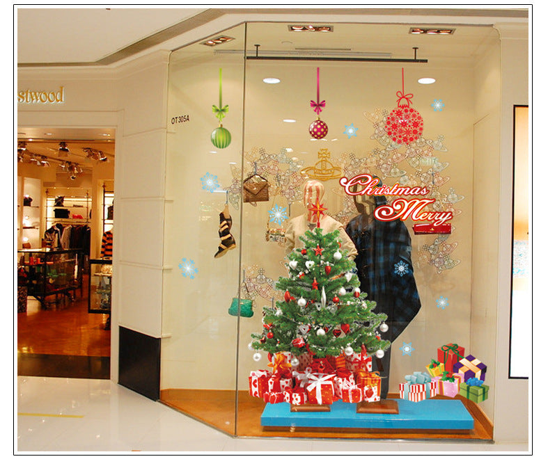 HKM-557459 Festive Christmas Window Stickers for Holiday Decorating
