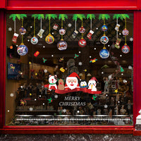 HKM-557459 Festive Christmas Window Stickers for Holiday Decorating