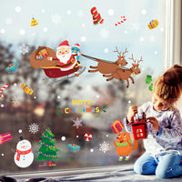 HKM-557459 Festive Christmas Window Stickers for Holiday Decorating