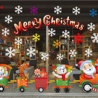 HKM-557459 Festive Christmas Window Stickers for Holiday Decorating