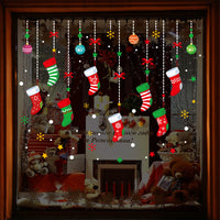 HKM-557459 Festive Christmas Window Stickers for Holiday Decorating