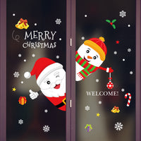 HKM-557459 Festive Christmas Window Stickers for Holiday Decorating