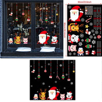 HKM-557459 Festive Christmas Window Stickers for Holiday Decorating