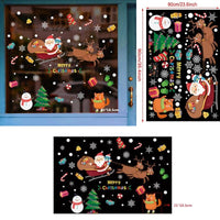 HKM-557459 Festive Christmas Window Stickers for Holiday Decorating